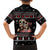 Skull Couple Christmas Family Matching Off The Shoulder Long Sleeve Dress and Hawaiian Shirt Xmas Holiday Patterns - Wonder Print Shop