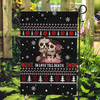 Skull Couple Christmas Garden Flag Xmas Holiday Patterns - Wonder Print Shop