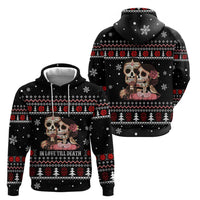 Skull Couple Christmas Hoodie Xmas Holiday Patterns - Wonder Print Shop