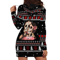 Skull Couple Christmas Hoodie Dress Xmas Holiday Patterns - Wonder Print Shop