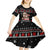 Skull Couple Christmas Kid Short Sleeve Dress Xmas Holiday Patterns - Wonder Print Shop