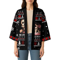 Skull Couple Christmas Kimono Xmas Holiday Patterns - Wonder Print Shop