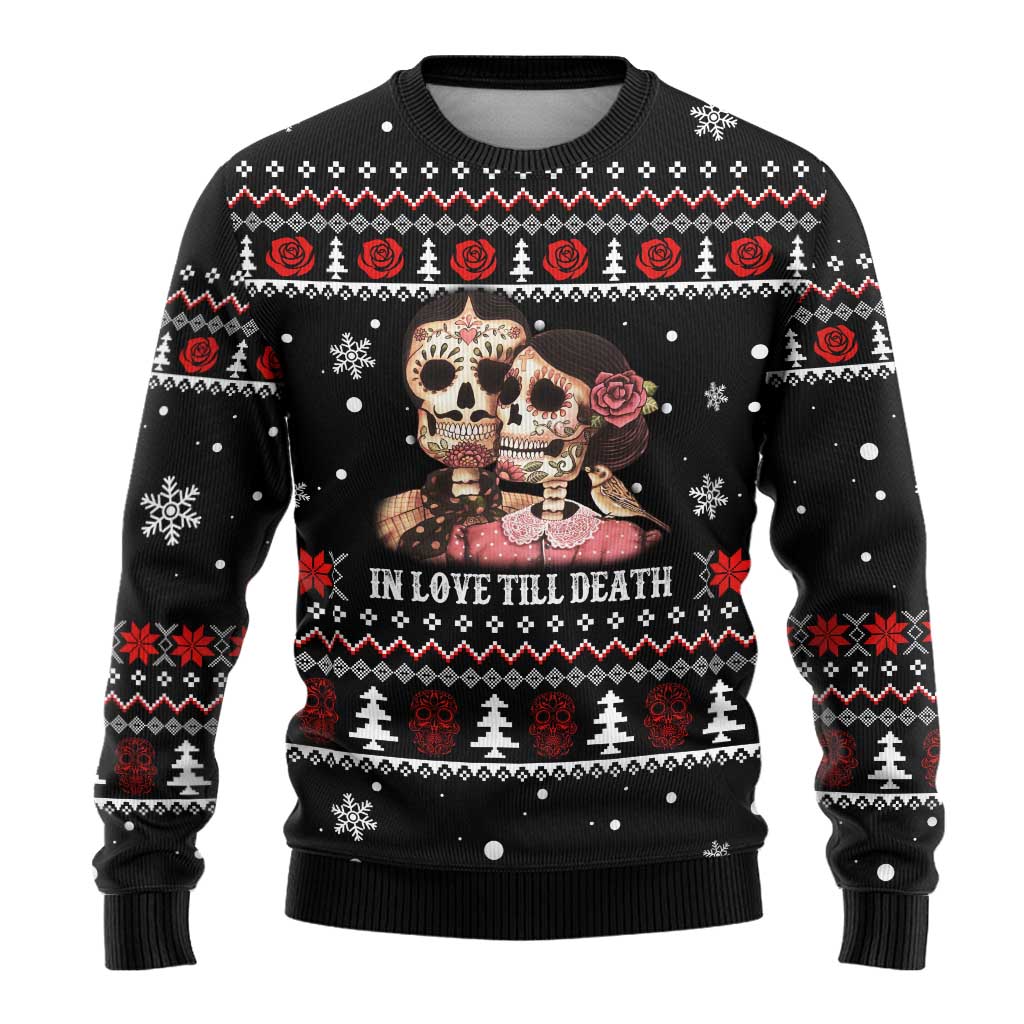 Skull Couple Christmas Ugly Christmas Sweater Xmas Holiday Patterns - Wonder Print Shop