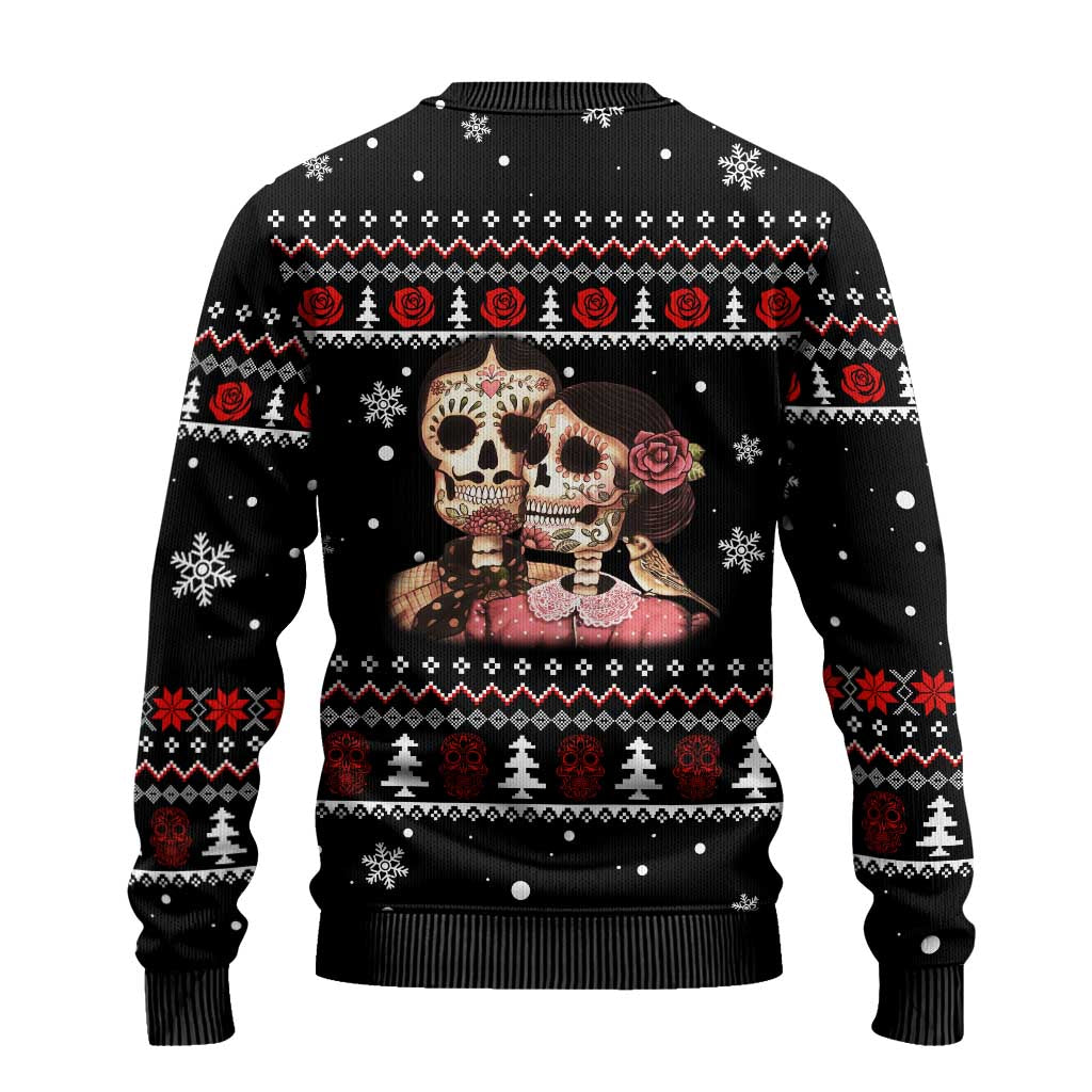 Skull Couple Christmas Ugly Christmas Sweater Xmas Holiday Patterns - Wonder Print Shop