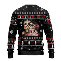 Skull Couple Christmas Ugly Christmas Sweater Xmas Holiday Patterns - Wonder Print Shop