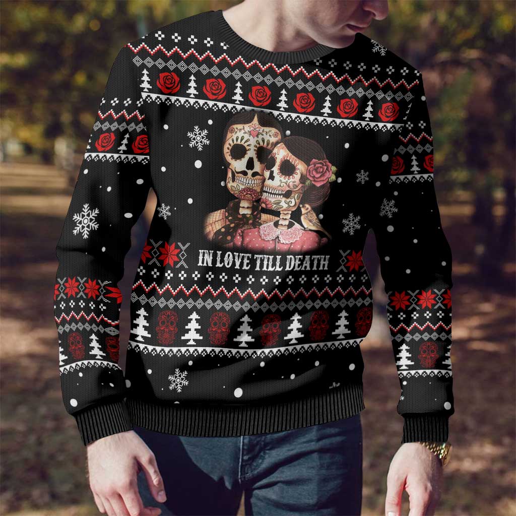 Skull Couple Christmas Ugly Christmas Sweater Xmas Holiday Patterns - Wonder Print Shop