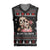 Skull Couple Christmas Knitted V-Neck Vest Xmas Holiday Patterns - Wonder Print Shop