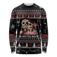 Skull Couple Christmas Long Sleeve Shirt Xmas Holiday Patterns - Wonder Print Shop