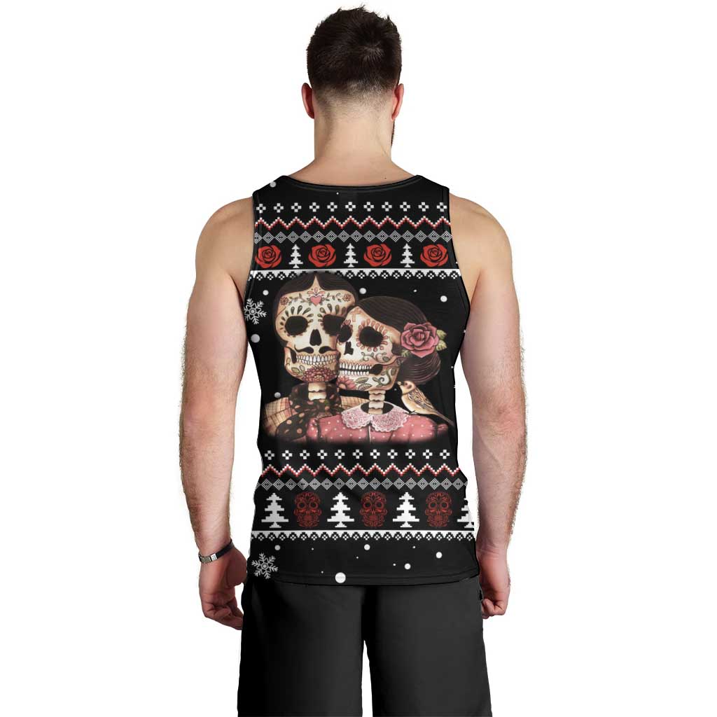 Skull Couple Christmas Men Tank Top Xmas Holiday Patterns - Wonder Print Shop
