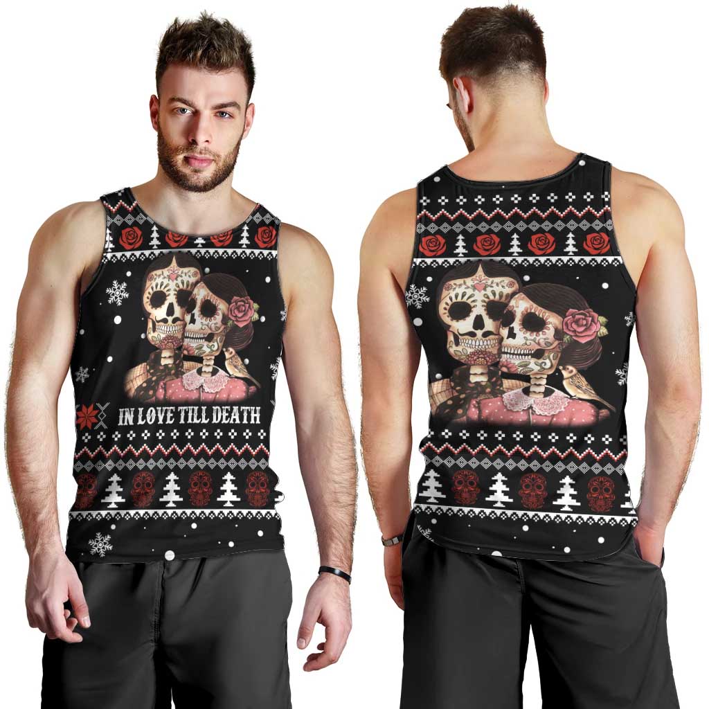 Skull Couple Christmas Men Tank Top Xmas Holiday Patterns - Wonder Print Shop