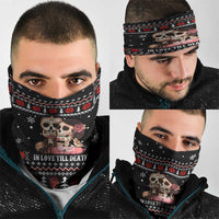 Skull Couple Christmas Neck Gaiter Xmas Holiday Patterns - Wonder Print Shop