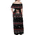 Skull Couple Christmas Off Shoulder Maxi Dress Xmas Holiday Patterns - Wonder Print Shop