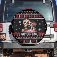 Skull Couple Christmas Spare Tire Cover Xmas Holiday Patterns - Wonder Print Shop
