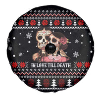 Skull Couple Christmas Spare Tire Cover Xmas Holiday Patterns - Wonder Print Shop