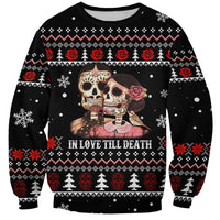 Skull Couple Christmas Sweatshirt Xmas Holiday Patterns - Wonder Print Shop