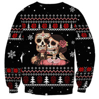 Skull Couple Christmas Sweatshirt Xmas Holiday Patterns - Wonder Print Shop
