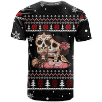 Skull Couple Christmas T Shirt Xmas Holiday Patterns - Wonder Print Shop