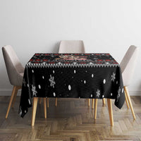 Skull Couple Christmas Tablecloth Xmas Holiday Patterns - Wonder Print Shop