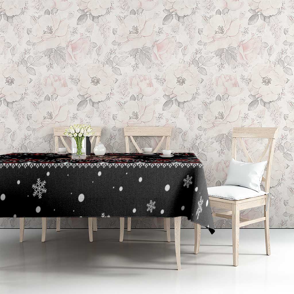 Skull Couple Christmas Tablecloth Xmas Holiday Patterns - Wonder Print Shop