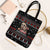 Skull Couple Christmas Tote Bag Xmas Holiday Patterns - Wonder Print Shop