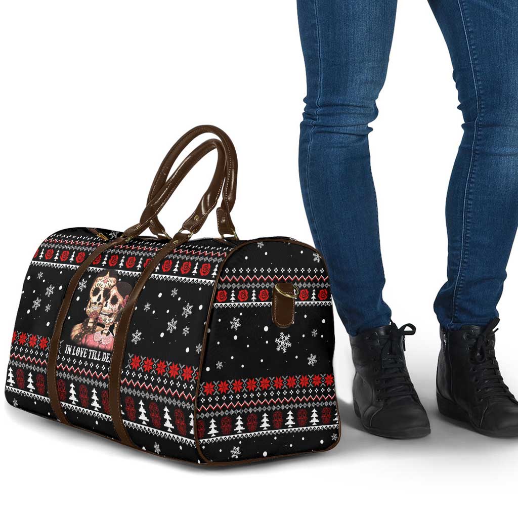 Skull Couple Christmas Travel Bag Xmas Holiday Patterns - Wonder Print Shop