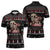 Skull Couple Christmas Zipper Polo Shirt Xmas Holiday Patterns - Wonder Print Shop