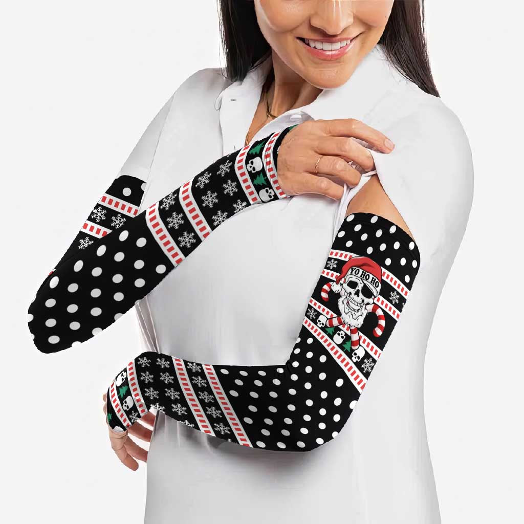 Skull Creepmas Christmas Yall Christmas Arm Sleeves Xmas Holiday Patterns - Wonder Print Shop