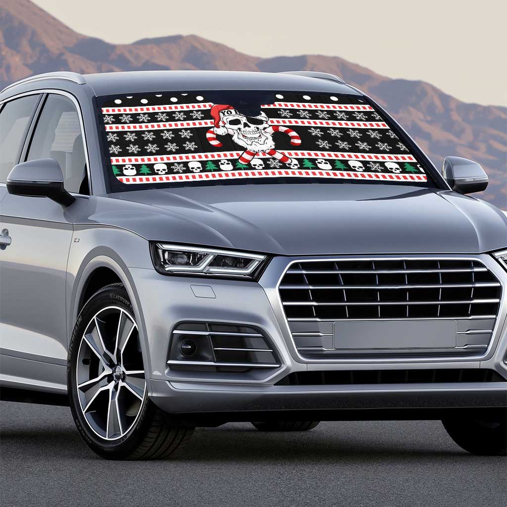 Skull Creepmas Christmas Yall Christmas Auto Sun Shade Xmas Holiday Patterns - Wonder Print Shop