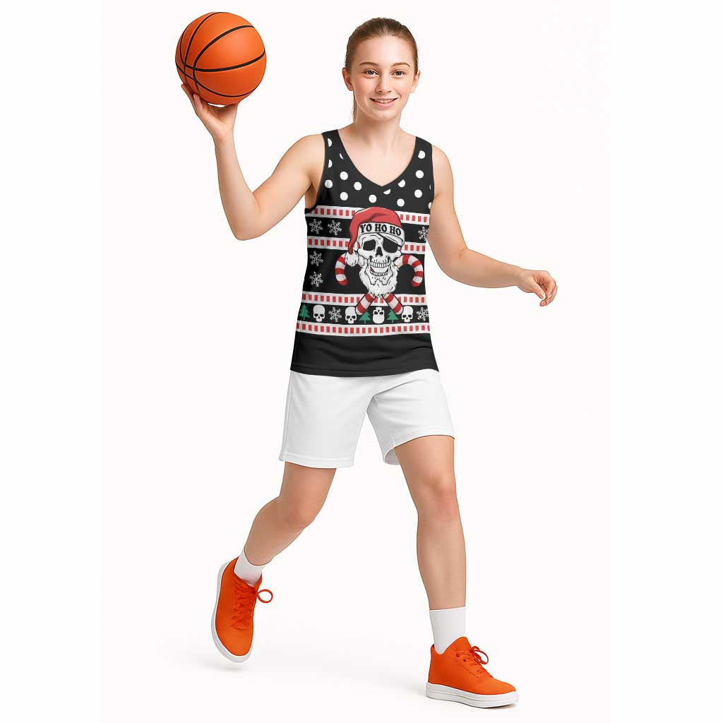 Skull Creepmas Christmas Yall Christmas Basketball Jersey Xmas Holiday Patterns - Wonder Print Shop