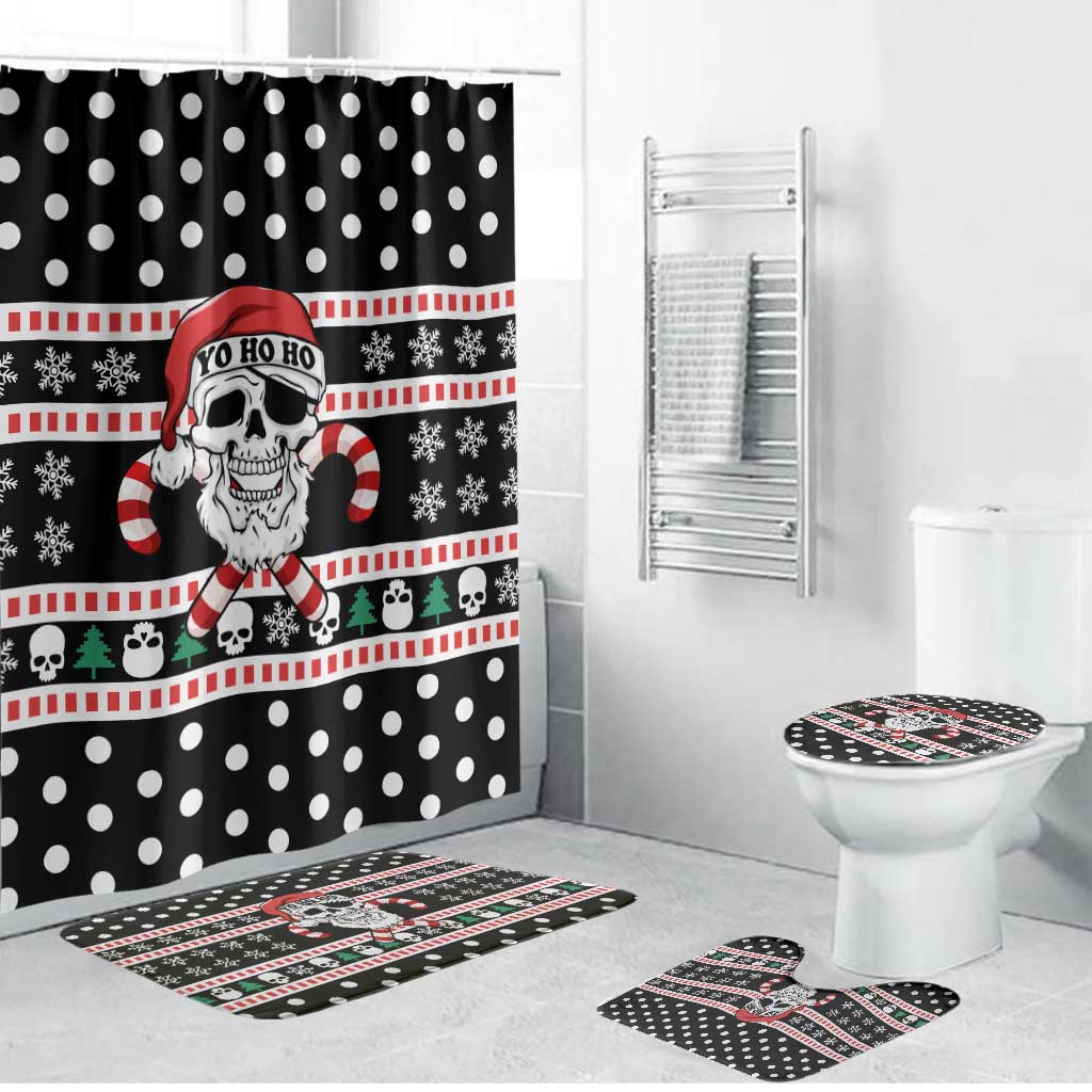 Skull Creepmas Christmas Yall Christmas Bathroom Set Xmas Holiday Patterns - Wonder Print Shop