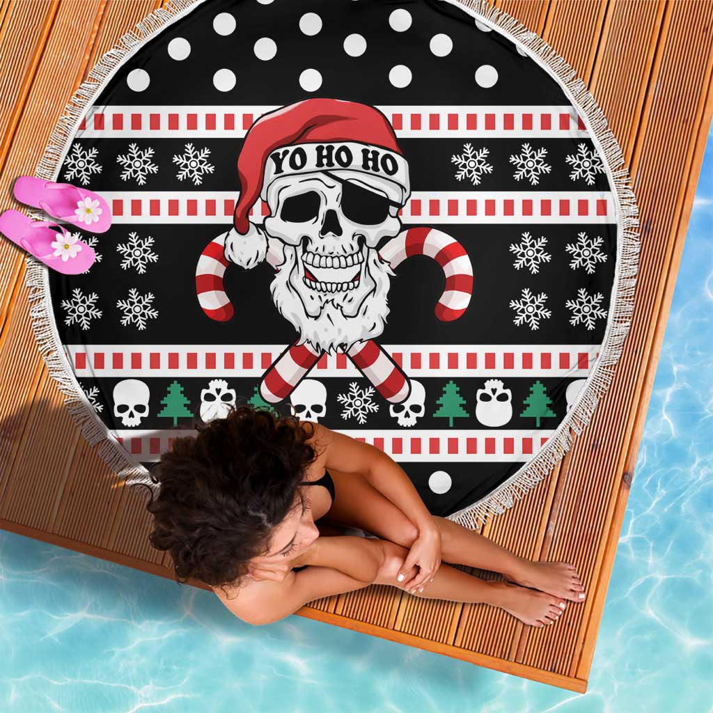 Skull Creepmas Christmas Yall Christmas Beach Blanket Xmas Holiday Patterns - Wonder Print Shop