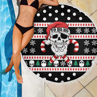 Skull Creepmas Christmas Yall Christmas Beach Blanket Xmas Holiday Patterns - Wonder Print Shop