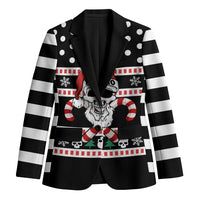 Skull Creepmas Christmas Yall Christmas Blazer Xmas Holiday Patterns - Wonder Print Shop