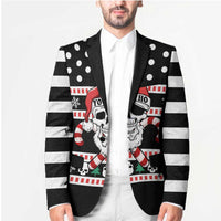Skull Creepmas Christmas Yall Christmas Blazer Xmas Holiday Patterns - Wonder Print Shop