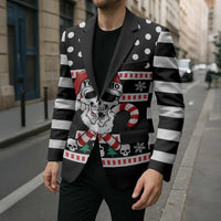 Skull Creepmas Christmas Yall Christmas Blazer Xmas Holiday Patterns - Wonder Print Shop