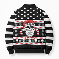 Skull Creepmas Christmas Yall Christmas Bomber Puffer Jacket Xmas Holiday Patterns - Wonder Print Shop