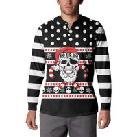 Skull Creepmas Christmas Yall Christmas Button Sweatshirt Xmas Holiday Patterns - Wonder Print Shop