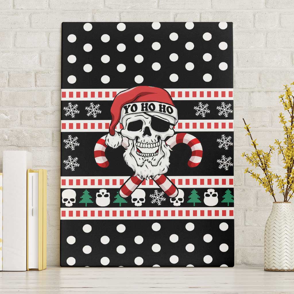 Skull Creepmas Christmas Yall Christmas Canvas Wall Art Xmas Holiday Patterns - Wonder Print Shop