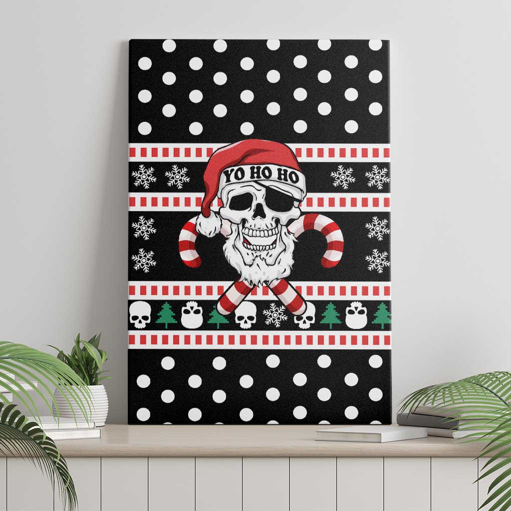 Skull Creepmas Christmas Yall Christmas Canvas Wall Art Xmas Holiday Patterns - Wonder Print Shop