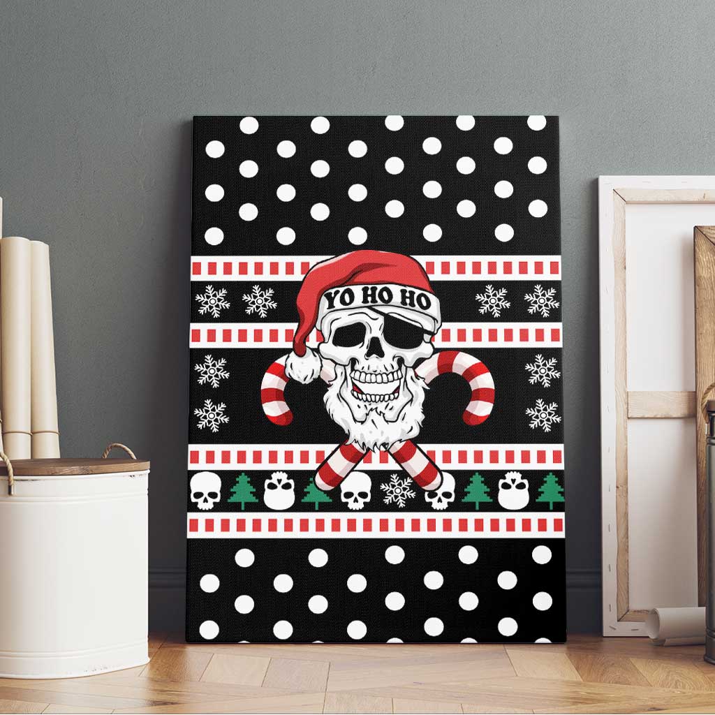 Skull Creepmas Christmas Yall Christmas Canvas Wall Art Xmas Holiday Patterns - Wonder Print Shop