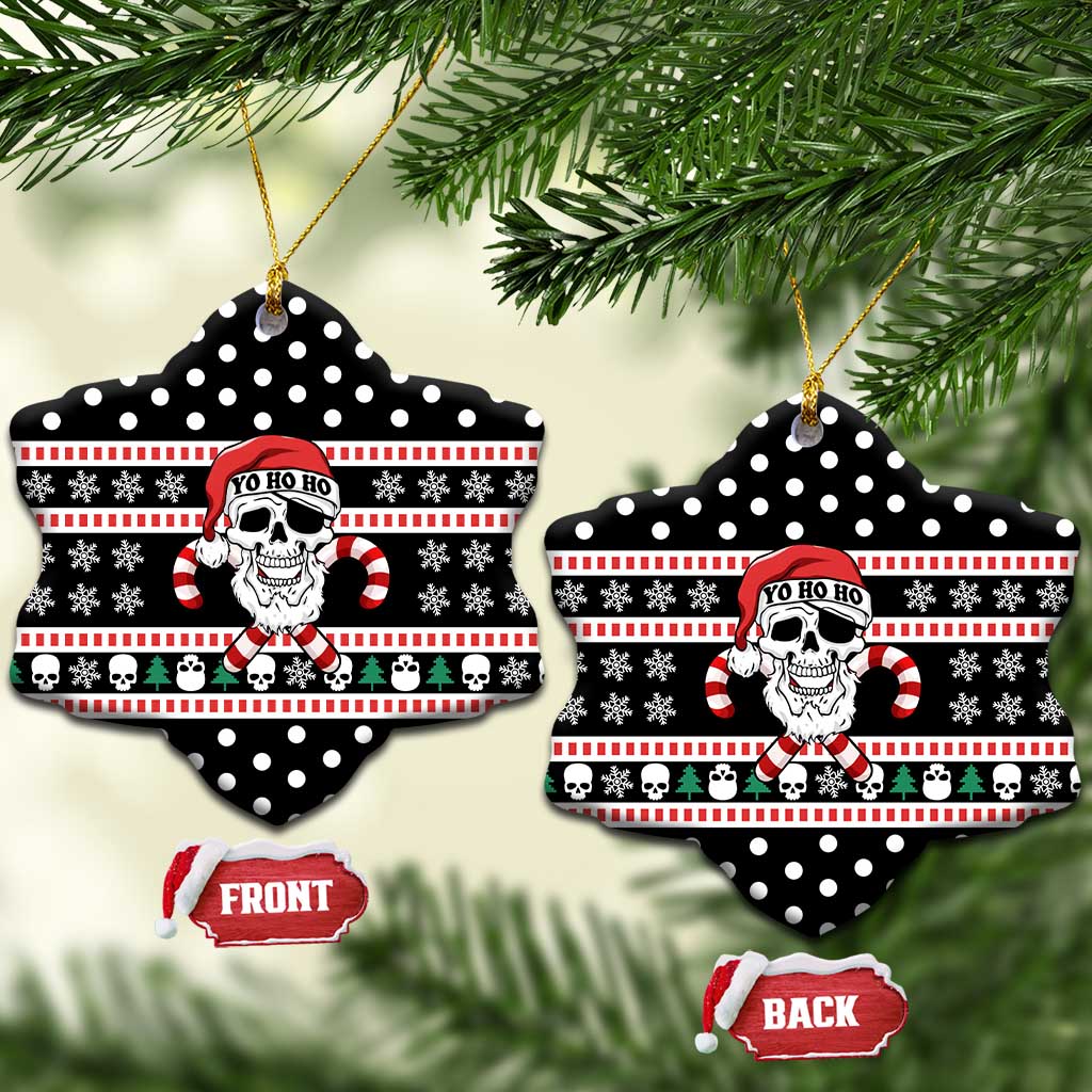 Skull Creepmas Christmas Yall Christmas Ceramic Ornament Xmas Holiday Patterns - Wonder Print Shop