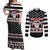 Skull Creepmas Christmas Yall Christmas Couples Matching Off Shoulder Maxi Dress and Long Sleeve Button Shirt Xmas Holiday Patterns - Wonder Print Shop