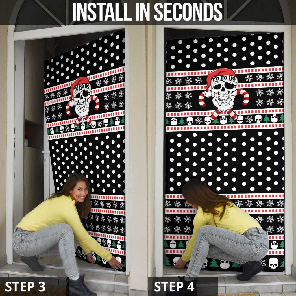 Skull Creepmas Christmas Yall Christmas Door Cover Xmas Holiday Patterns - Wonder Print Shop