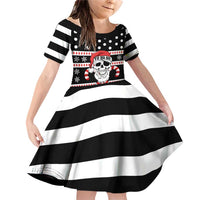 Skull Creepmas Christmas Yall Christmas Family Matching Off Shoulder Short Dress and Hawaiian Shirt Xmas Holiday Patterns - Wonder Print Shop