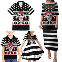 Skull Creepmas Christmas Yall Christmas Family Matching Puletasi and Hawaiian Shirt Xmas Holiday Patterns - Wonder Print Shop