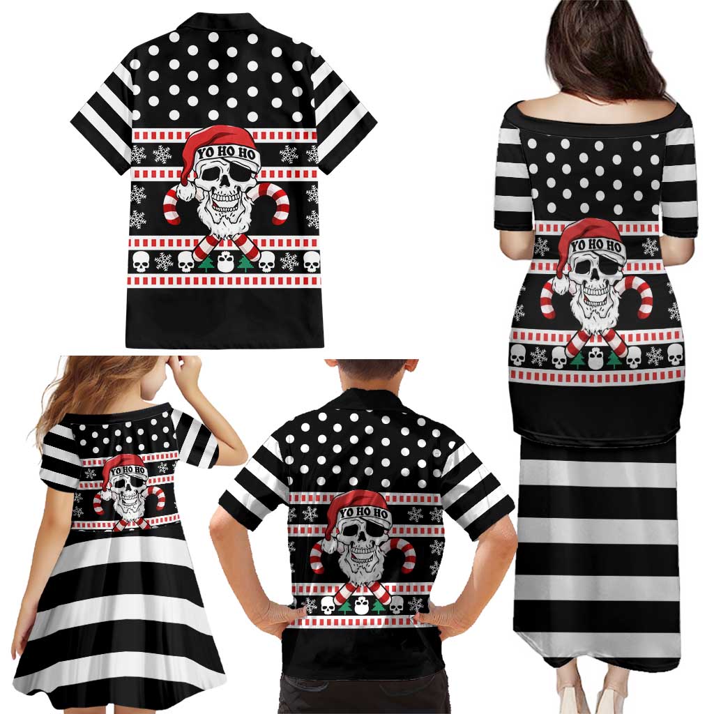 Skull Creepmas Christmas Yall Christmas Family Matching Puletasi and Hawaiian Shirt Xmas Holiday Patterns - Wonder Print Shop