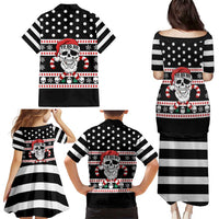 Skull Creepmas Christmas Yall Christmas Family Matching Puletasi and Hawaiian Shirt Xmas Holiday Patterns - Wonder Print Shop