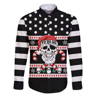 Skull Creepmas Christmas Yall Christmas Family Matching Short Sleeve Bodycon Dress and Hawaiian Shirt Xmas Holiday Patterns - Wonder Print Shop