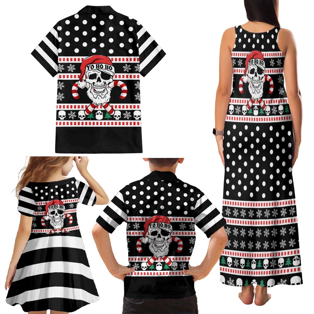 Skull Creepmas Christmas Yall Christmas Family Matching Tank Maxi Dress and Hawaiian Shirt Xmas Holiday Patterns - Wonder Print Shop