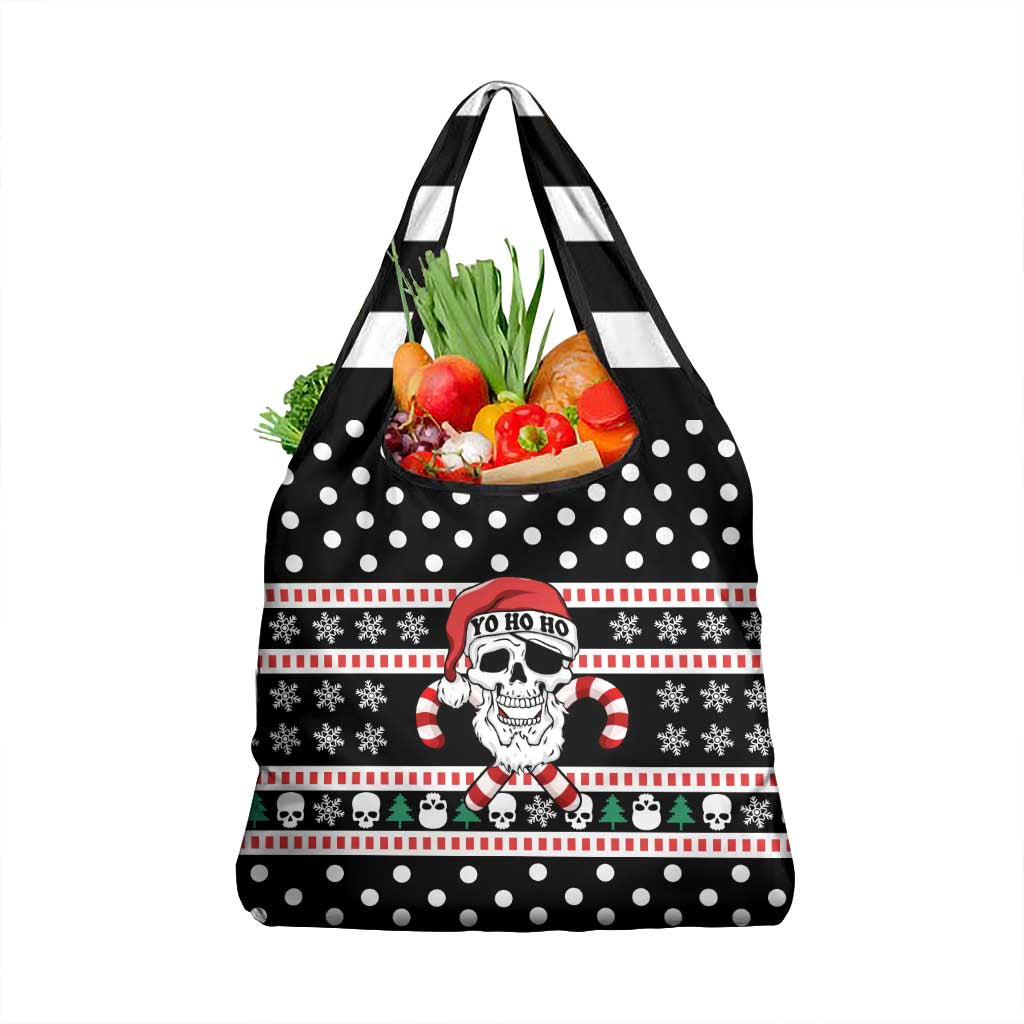 Skull Creepmas Christmas Yall Christmas Grocery Bag Xmas Holiday Patterns - Wonder Print Shop